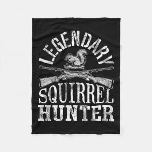 Couverture Polaire T Shirt Chasseur de Squirrels Légendaire Chasse Dr