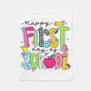 Couverture Polaire T-shirt Ck Preppy Happy premier jour d'école ensei