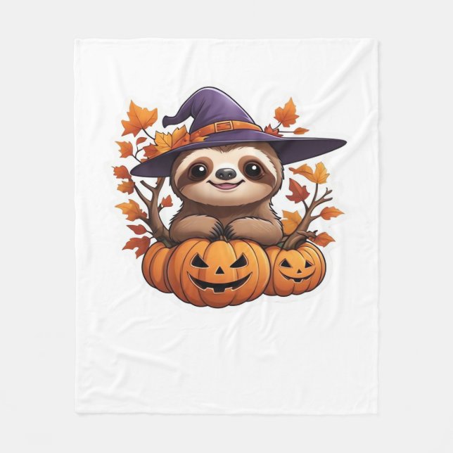 Couverture Polaire T-shirt classique de la fentes de dessin d'Hallowe (Devant)