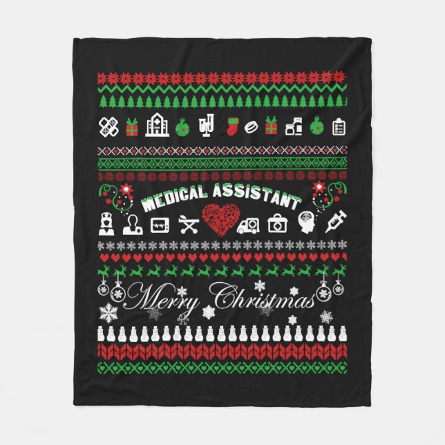 Couverture Polaire T-shirt de Christmas (Devant)