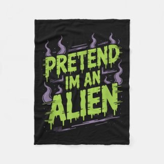 Couverture Polaire T-shirt de costume d'alien_1.png