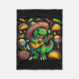 Couverture Polaire T-Shirt Drôle Cinco De Mayo Tyrannosaurus Dinosaur