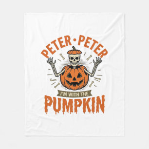 Couverture Polaire T-shirt drôle de squelette d'Halloween Peter Peter