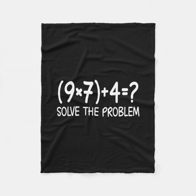 Couverture Polaire T-shirt drôle Pemdas Enseignant de mathématiques é (Devant)