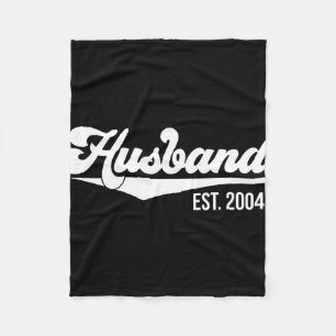 Couverture Polaire T-shirt du 20e anniversaire du Mariage Husband Est