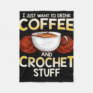 Couverture Polaire T-shirt Knitter Crochet Café Et Amant