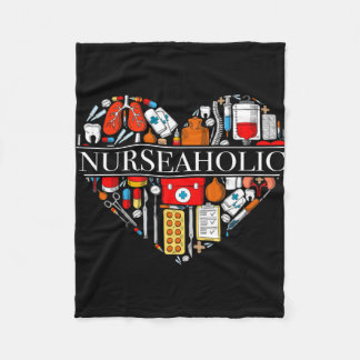 Couverture Polaire T-shirt Nurseaholic pour infirmières