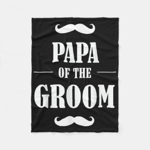 Couverture Polaire T Shirt Papa Du Marié Mariage Drôle Enterrement De