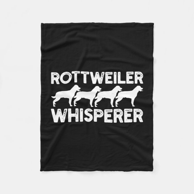 Couverture Polaire T-shirt Rottweiler (Devant)