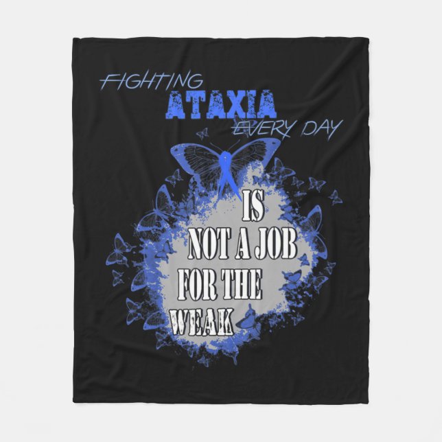 Couverture Polaire T-shirt Sensibilisation à l'Ataxie22 (Devant)