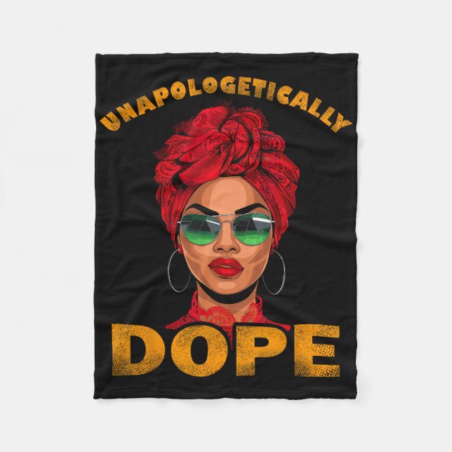 Couverture Polaire T-shirts Juneteenth femmes Blac sans excuses pour  (Devant)