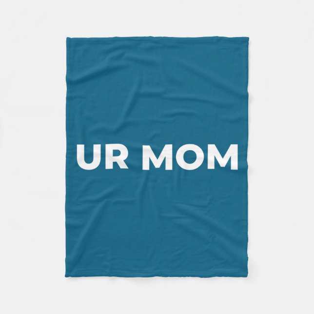 Couverture Polaire Ta Mère - Citation de Maman Drôle, Citation Sarcas (Devant)