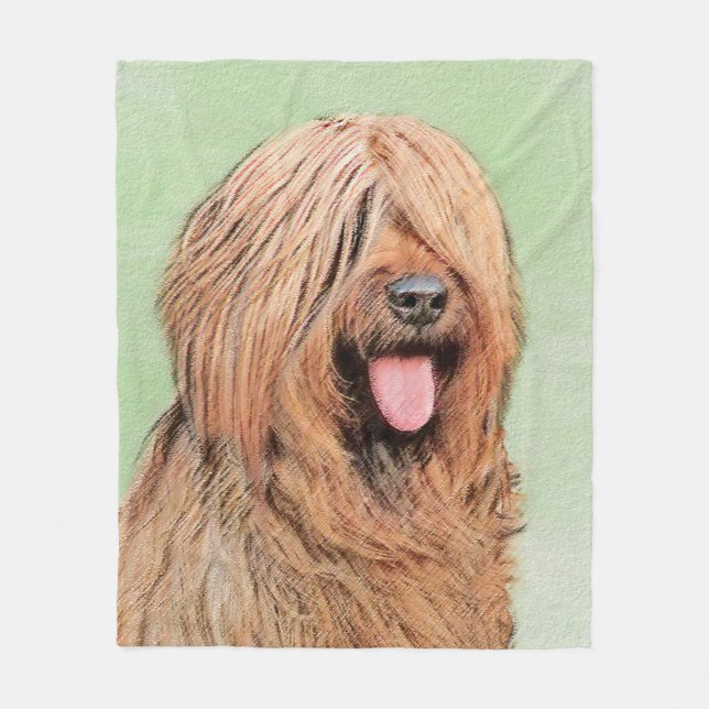 Couverture Polaire Tableau de bord - Joli art original chien (Devant)
