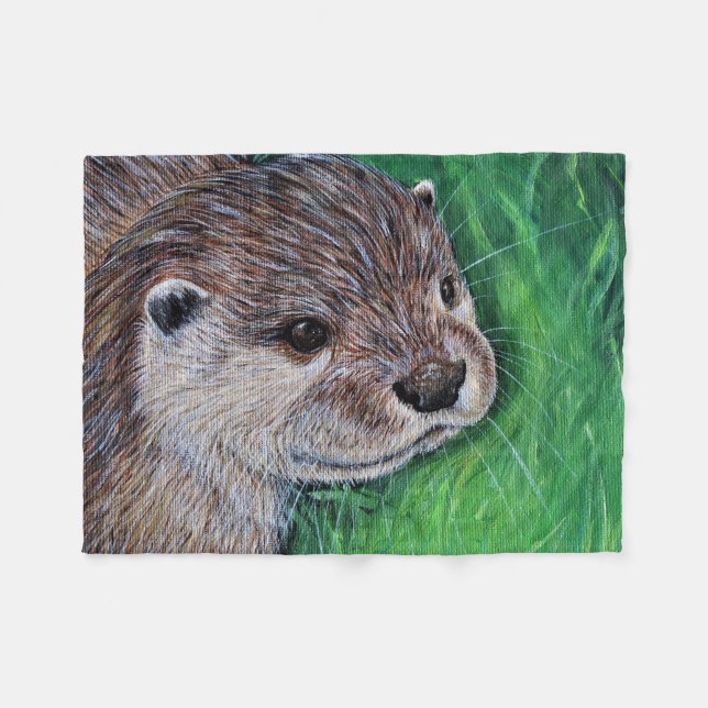Couverture Polaire Tableau de Little River Otter (Devant (Horizontal))