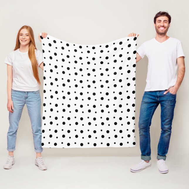 Couverture Polaire Taches de dalmatien fines (En situation)