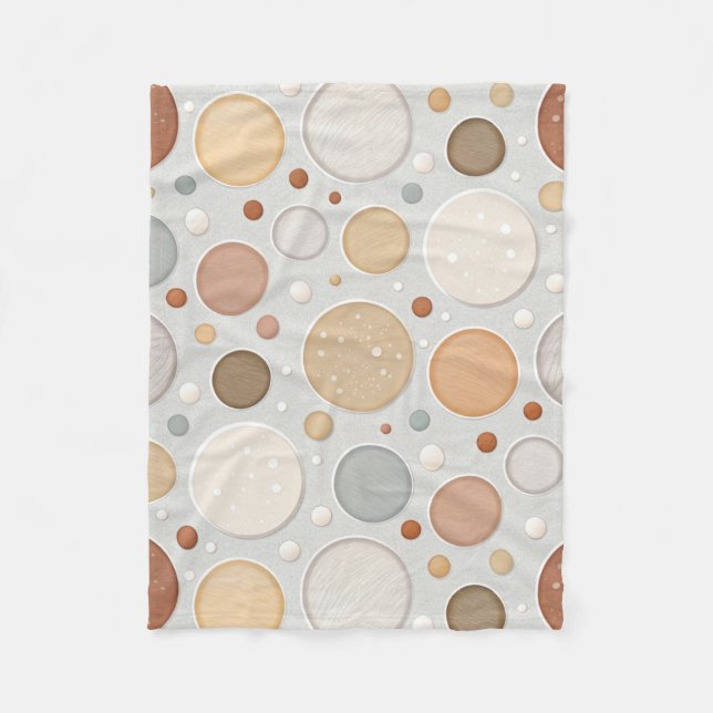 Couverture Polaire Taches neutres/cercles (Devant)