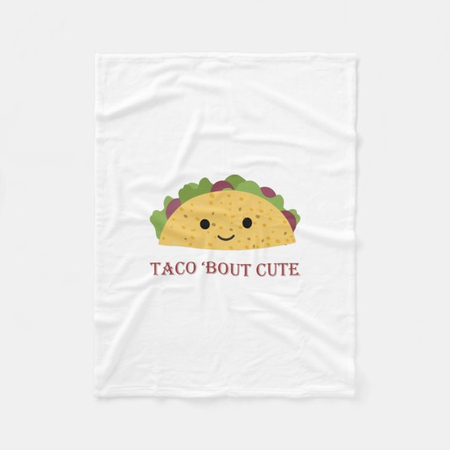 Couverture Polaire Taco Bout Cute Kawaii Taco (Devant)