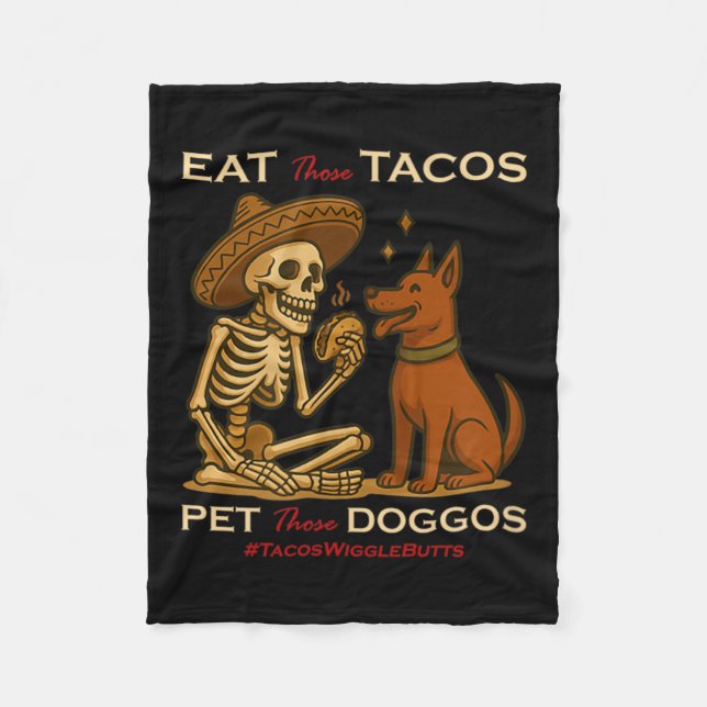 Couverture Polaire Taco Chien (Devant)