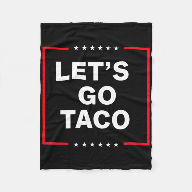 Couverture Polaire Taco drôle anti Trump  (Devant)