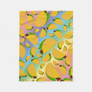 Couverture Polaire Tacos d'arc-en-ciel