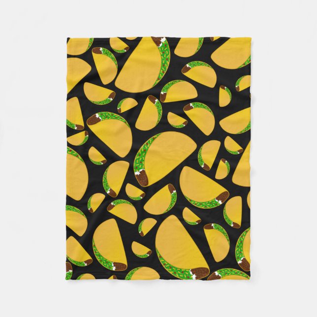 Couverture Polaire Tacos noirs (Devant)