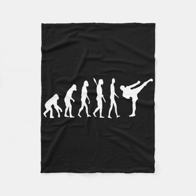 Couverture Polaire Taekwondo Mixed martial art Evolution Judo Kung Fu (Devant)