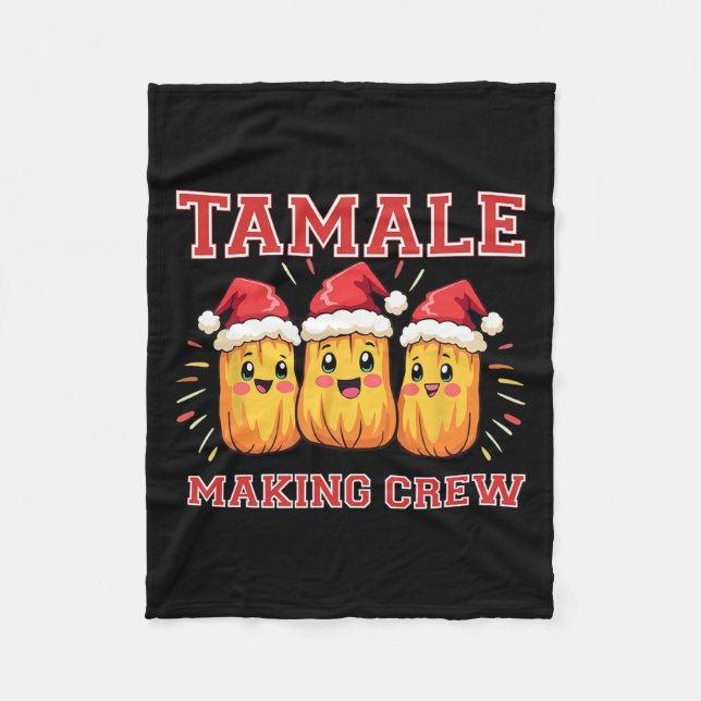 Couverture Polaire Tamale Making Crew Christmas Party (Devant)