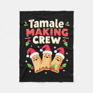 Couverture Polaire Tamale Making Crew Tamale Saison Drôle Chr Mexicai