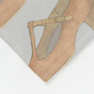 Couverture Polaire Tan T-Strap Musical Théâtre Caractère Chaussure Da