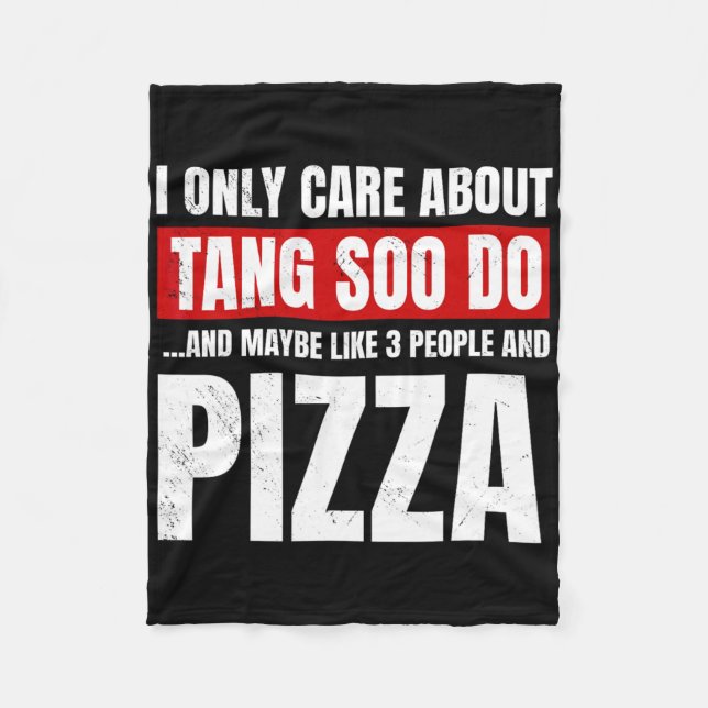 Couverture Polaire Tang Soo Do Sparant Martial Artist Karate Master (Devant)