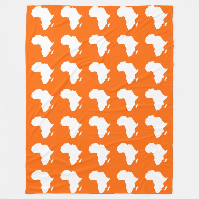 Couverture Polaire Tangerine Brown Audacieux Afrique (Devant)