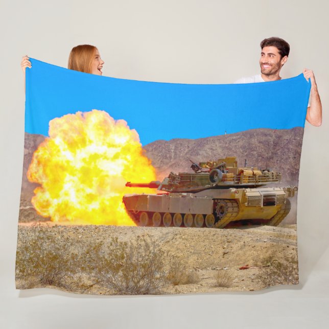 Couverture Polaire TANK DE BATAILLE - M1 Abrams (En situation)