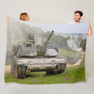 Couverture Polaire TANK DE BATAILLE - M1 Abrams