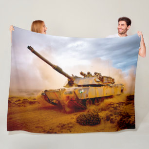 Couverture Polaire TANK DE BATAILLE - M1 Abrams