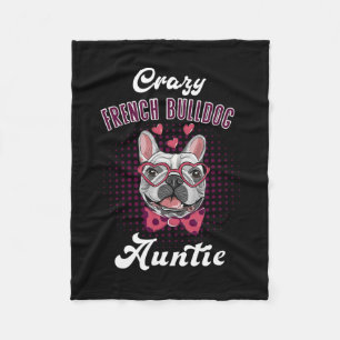 Couverture Polaire Tante Bouledogue Français Fête des Mères Tante Bou