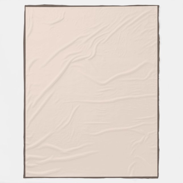 Couverture Polaire Tao élégant marron et beige moderne (Devant)