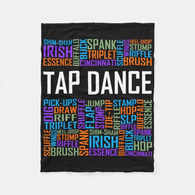 Couverture Polaire Tap Dance Words Lover Don Tap Dancer Danses Dancin (Devant)