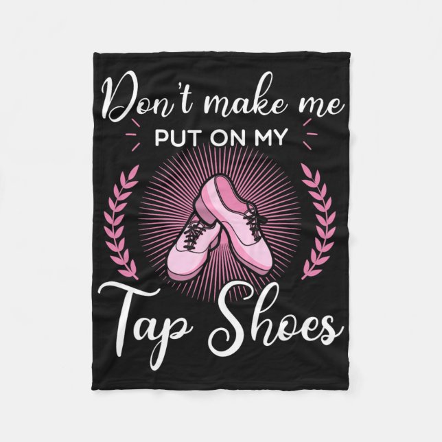 Couverture Polaire Tap Danse Danse Danse Rythme Tapping Chaussures So (Devant)