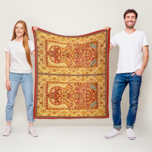 Couverture Polaire Tapis de prière musulman lavable à 2 personnes moy