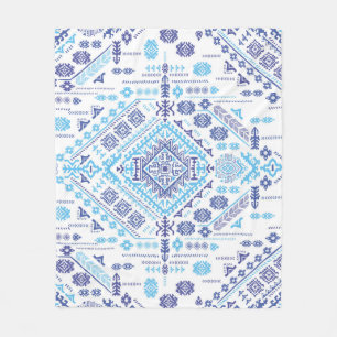 Couverture Polaire Tapis en cachemire indien, motif de mandala ethniq