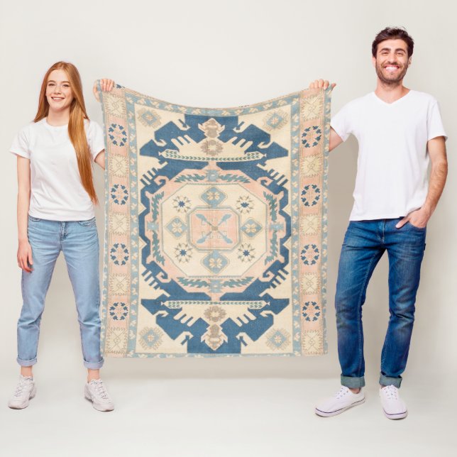Couverture Polaire Tapis Kilim Antique Oriental Beau (En situation)