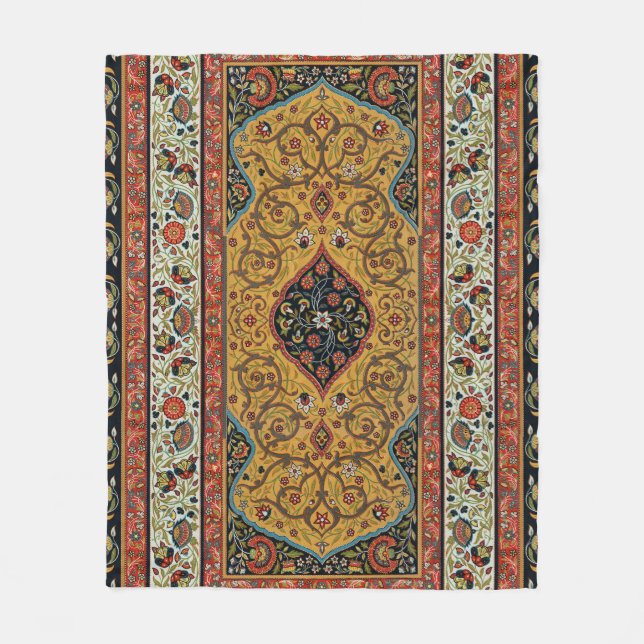 Couverture Polaire Tapis Persan Ancien Élégant Design (Devant)