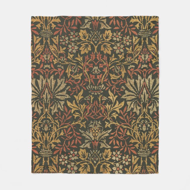 Couverture Polaire Tapisserie de jardin de William Morris Fleur (Devant)