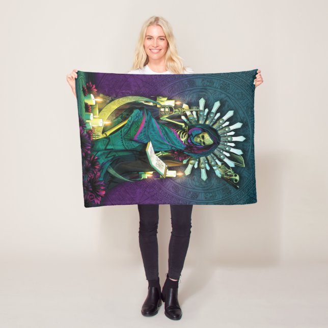 Couverture Polaire Tarot de Père Noël Muerte - la haute prêtresse (En situation)