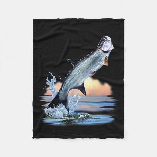 Couverture Polaire Tarpon Poisson Eau Douce Faune Chasse Pêche A (Devant)