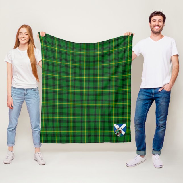 Couverture Polaire Tartan à carreaux MacArthur de Scotts (En situation)