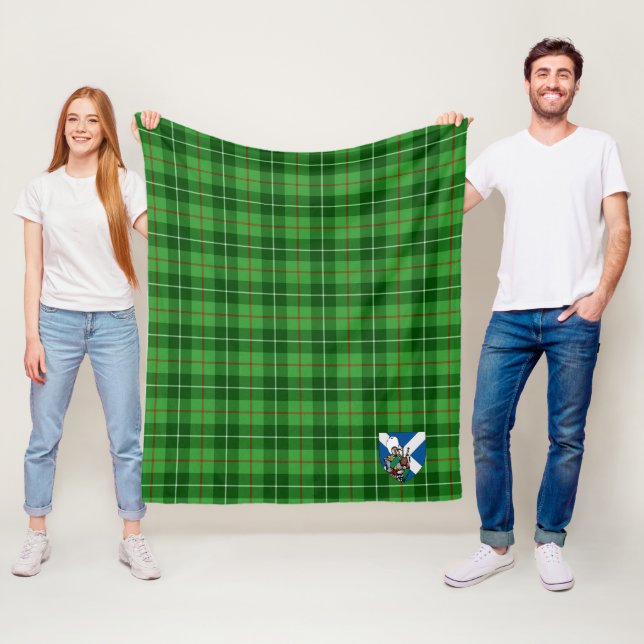 Couverture Polaire Tartan à carreaux Scotts Boyle (En situation)