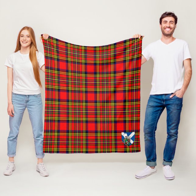 Couverture Polaire Tartan à carreaux Scotts Hepburn (En situation)