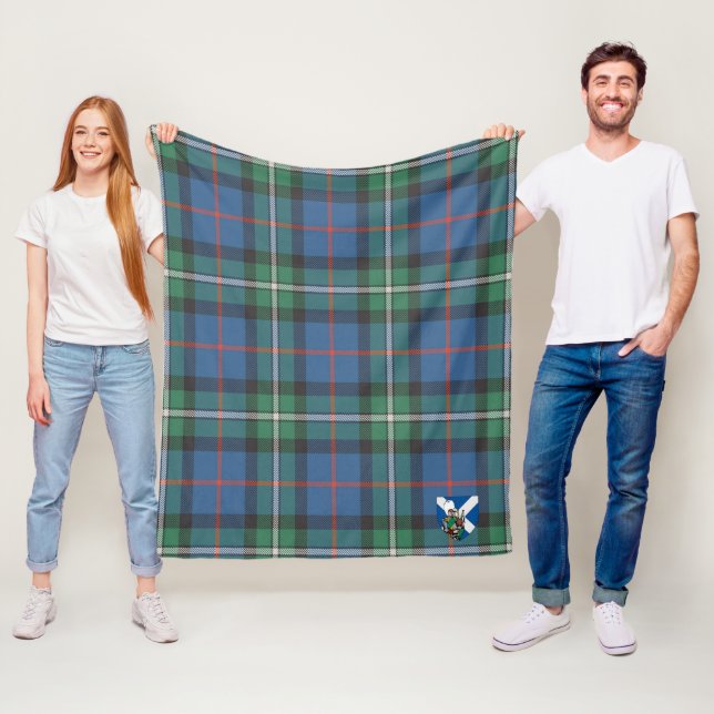 Couverture Polaire Tartan à carreaux Scotts MacPhail (En situation)