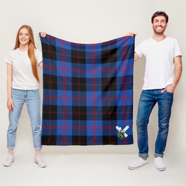 Couverture Polaire Tartan à carreaux Scotts Maule Modem (En situation)